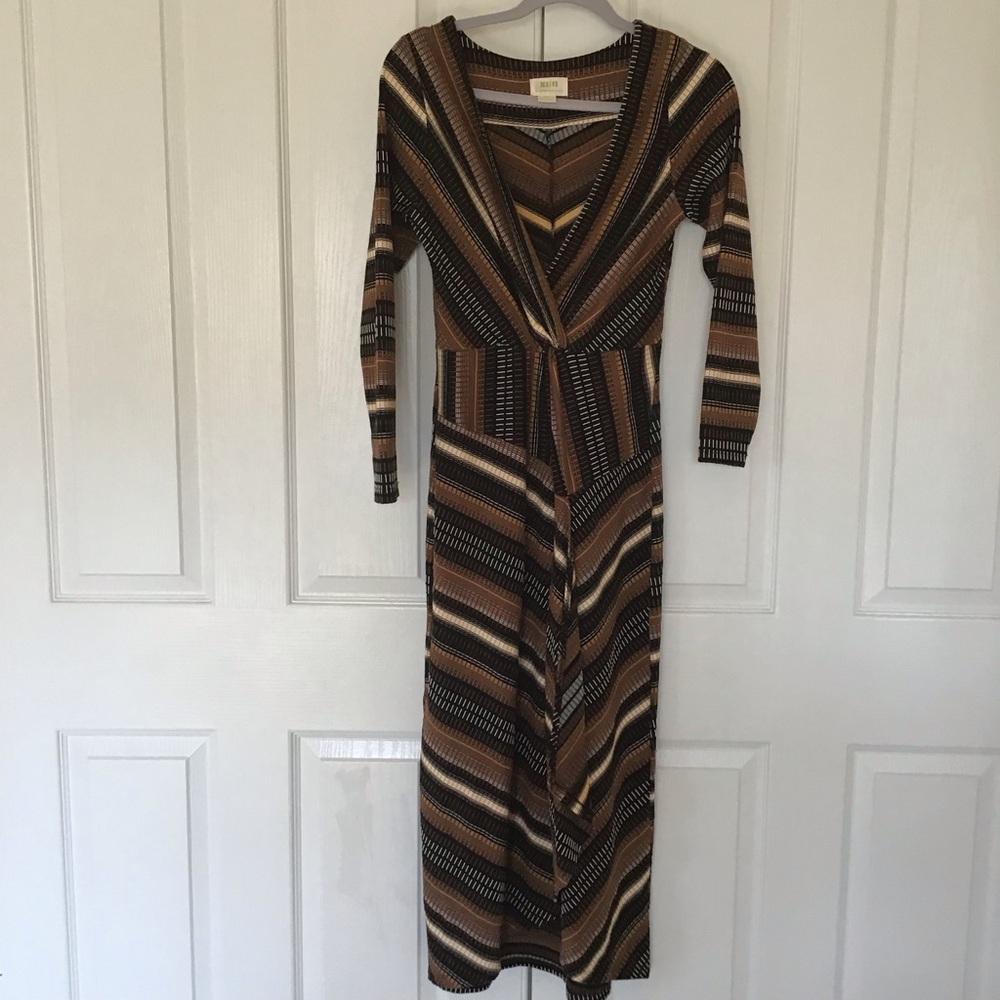 Anthropologie Striped Multicolor Maxi Dress - Picture 2 of 6